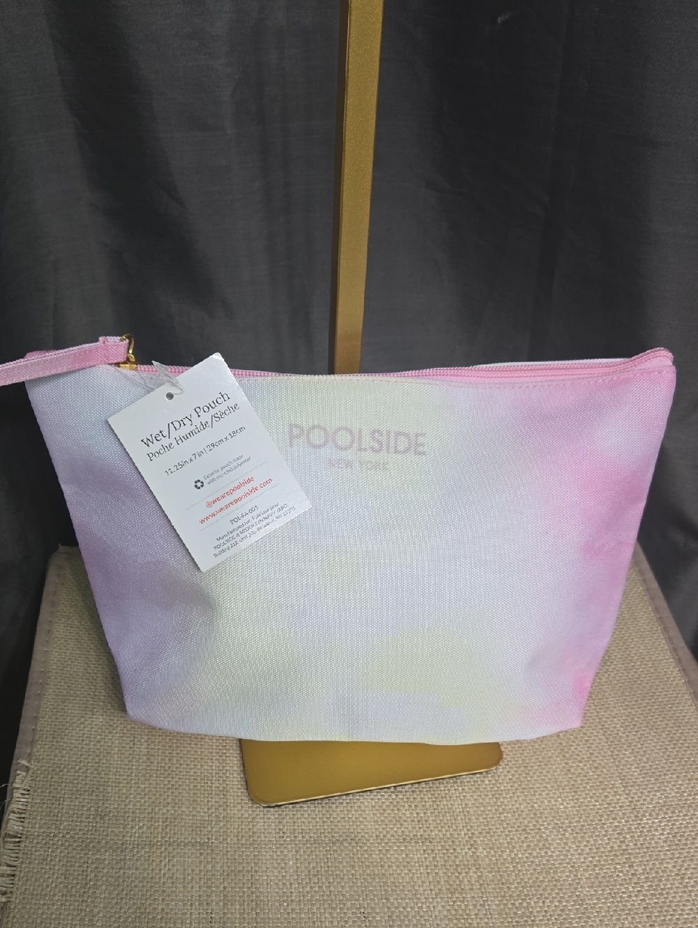Poolside Pink Tie-Dye Wet/Dry Swim Pouch